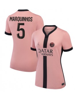 Paris Saint-Germain Marquinhos #5 Ausweichtrikot für Frauen 2024-25 Kurzarm